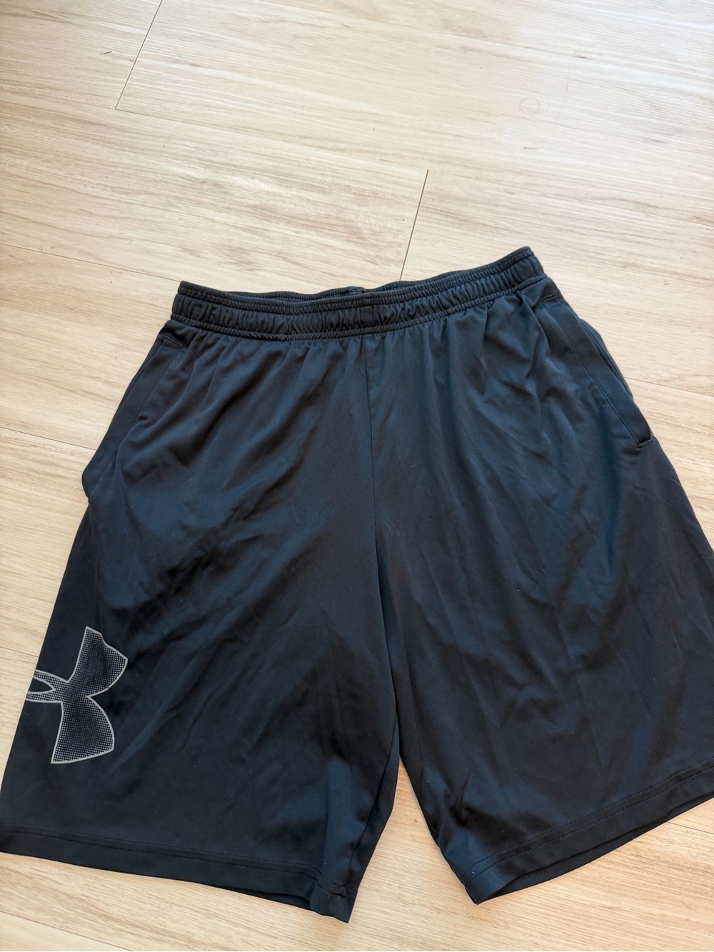 Under Armour Black Men's Performance Shorts with Logo